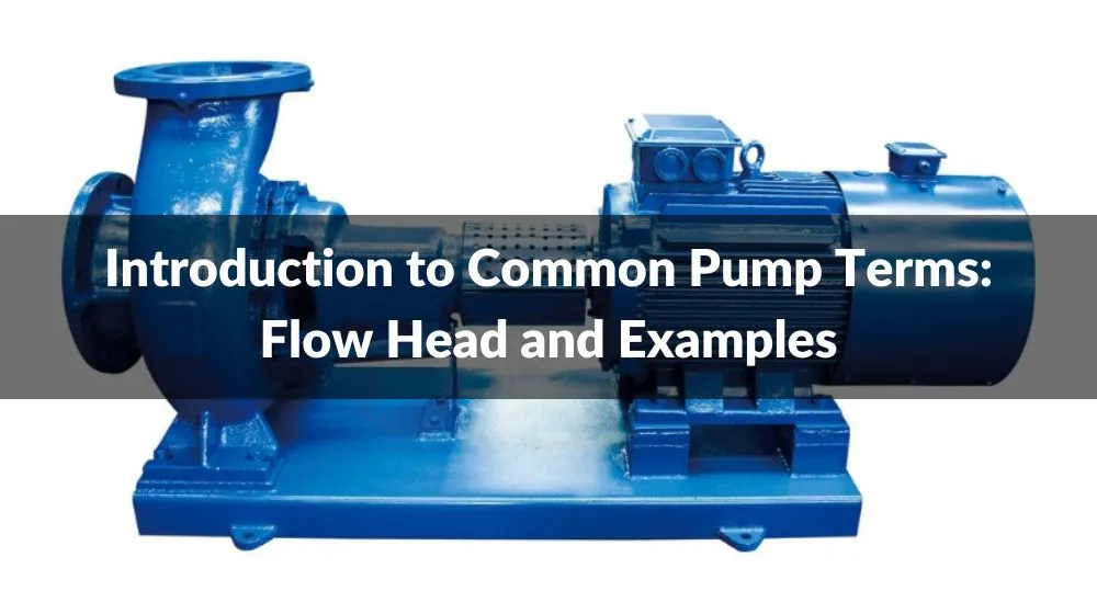 Introduction to Common Pump Terms: Flow Head and Examples